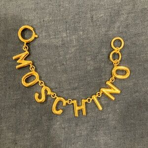 Moschino Gold Charm Bracelet